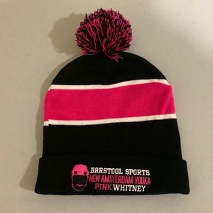 Barstool Sports New Amsterdam Vodka Pink Whitney Beanie Unisex